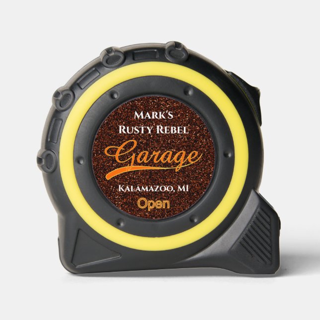 Garage Clunkers Personalized Tape Measure 1 (Front)