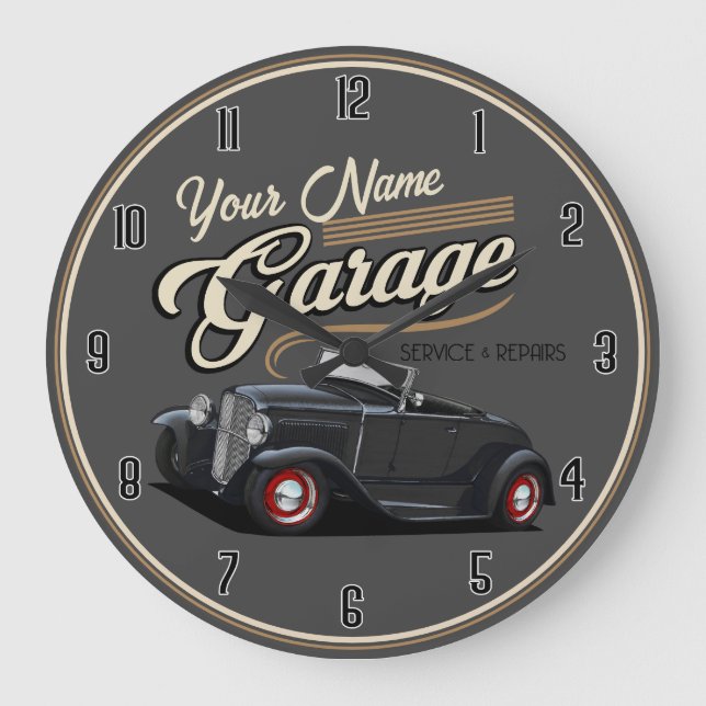 Garage de bâton de rue personnalisé Grande horloge (Recto)