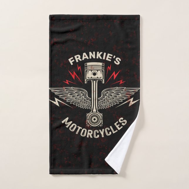 Garage de motocyclette Piston Wings (Serviette à main)