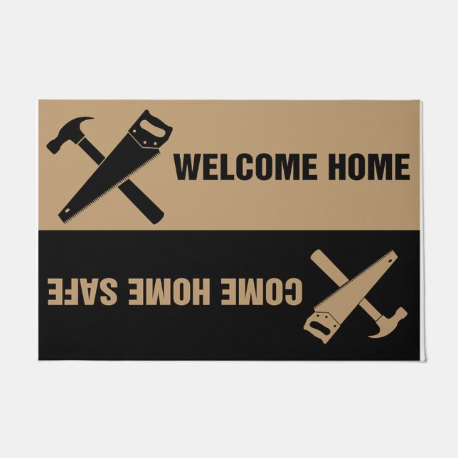 Garage Decoration Door Mat, Welcome Home  Doormat (Front)