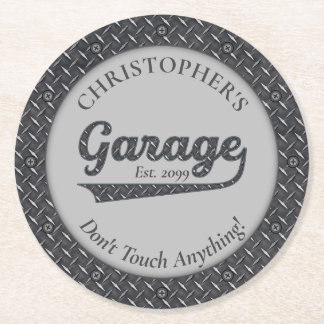 Garage Don't Touch Anything Garage Paper Coasters