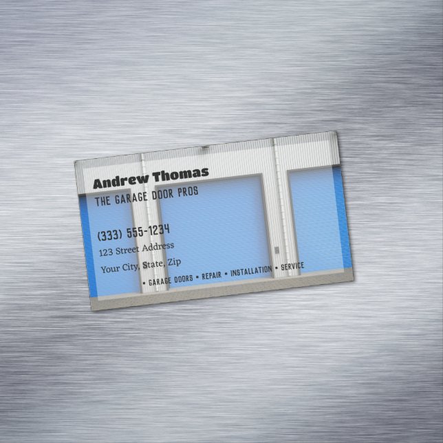 Garage Door Magnetic Business Card (In Situ)