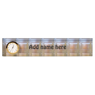 Garage door nameplate