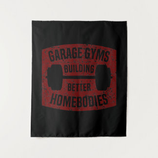 Garage Gyms Building Better Homebodies Barbell Gym Tapestry