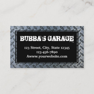 Garage Mechanic Metal Tread Tire Men’s Grunge Business Card