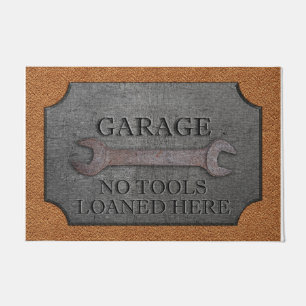 Garage No Tools Loaned Here Funny Doormat