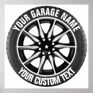 Garage Or Car Repair Owner Poster