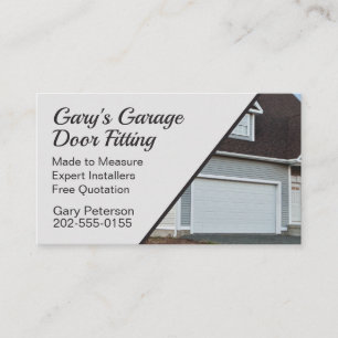 Garage Roller Shutter Door Fitter Business Card