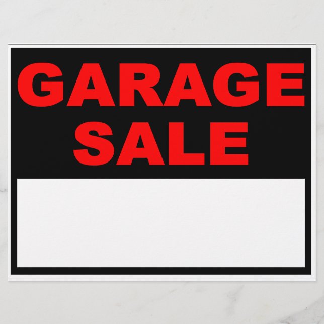Garage Sale Flyer (Front)