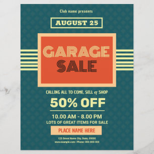 Garage Sale Flyer Template