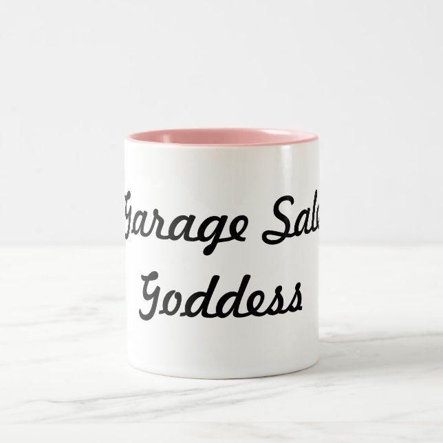 Garage Sale Goddess Two-Tone Coffee Mug (Center)