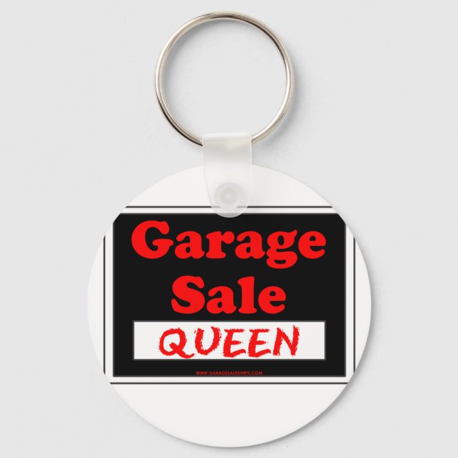 Garage Sale Queen Keychain (Front)
