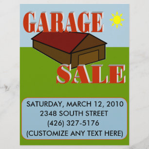 GARAGE SALE SIGN/FLYER FLYER