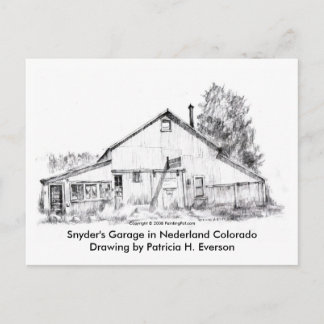 Garage Snyder, carte postale