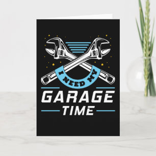 Garage Time Car Tuning Tuner In The Garage Card