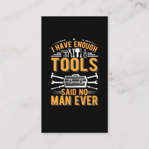 Garage Tools Mechanic Dad Craftsman Husband Business Card
