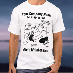 Garage Vehicle Car Maintenance Mechanic T-Shirt