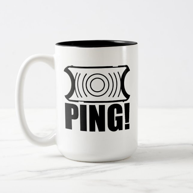 Garand en bloc Ping mug dark image (Left)