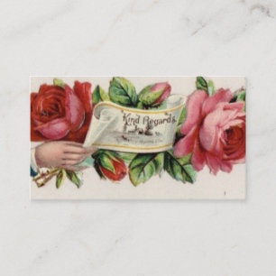 Garanties du type Roses - Carte d'appel victorienn