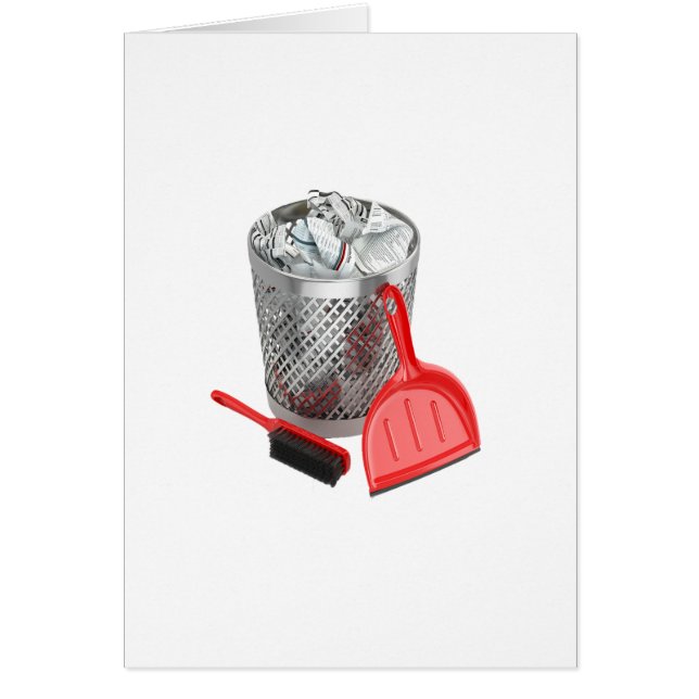 Garbage Bin And Dustpan (Front)