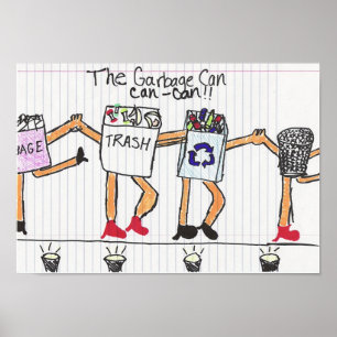 Garbage Can Can-Can Poster