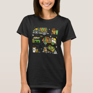 Garbage car trash cleaning T-Shirt