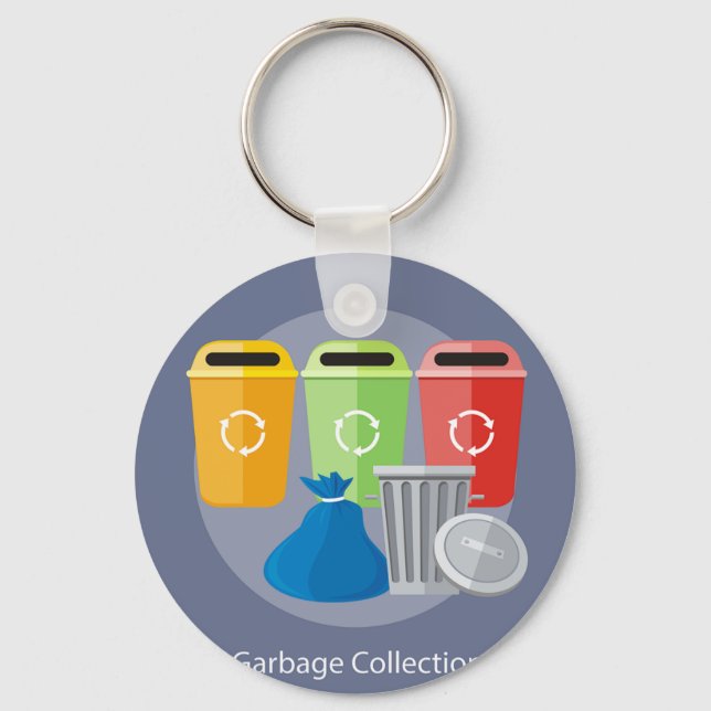 Garbage Collection Keychain (Front)