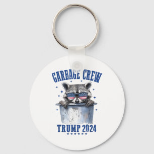Garbage Crew Trump 2024 President 47 Trump 2024 Me Keychain