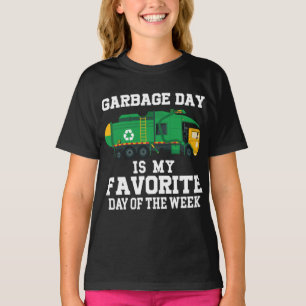 Garbage Day Is Favourite Trash Truck Kids Boys Tod T-Shirt