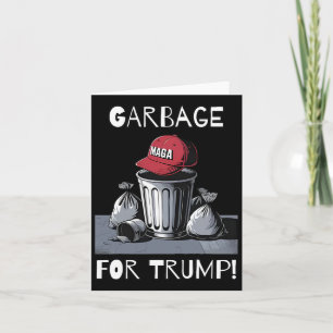 Garbage For Trump Mega Hat Trash Can  Card
