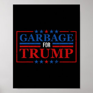 Garbage For Trump Shirt Garbage For Trump 2024 Pre Poster