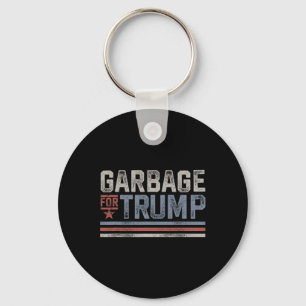 Garbage For Trump Trash 2024 Vintage Garbage For T Keychain