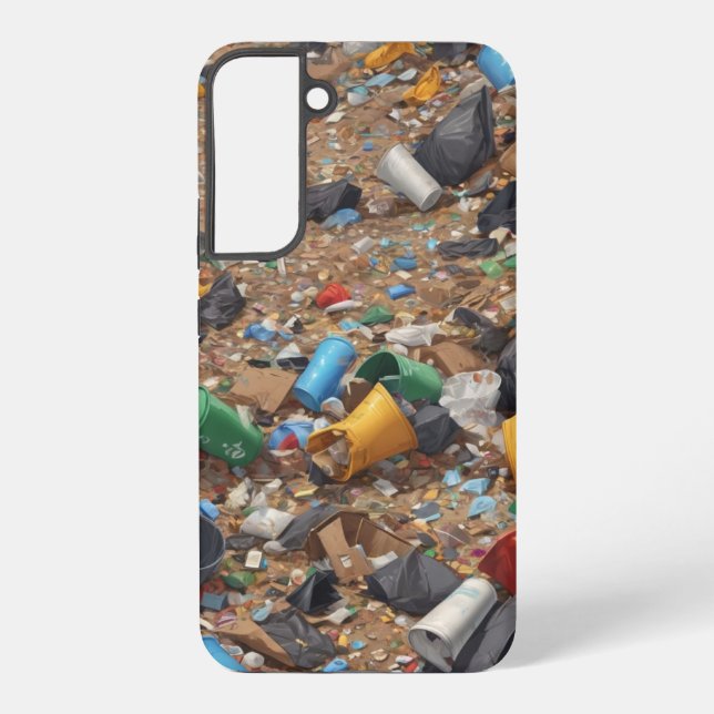 Garbage illustration samsung galaxy s22+ case (Back)