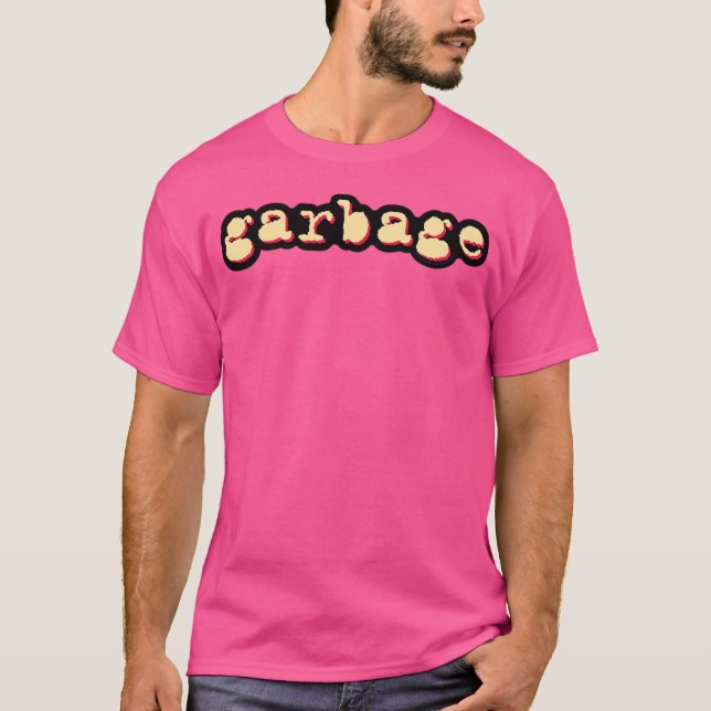 Garbage Logo Retro Artwork T-Shirt (Front)