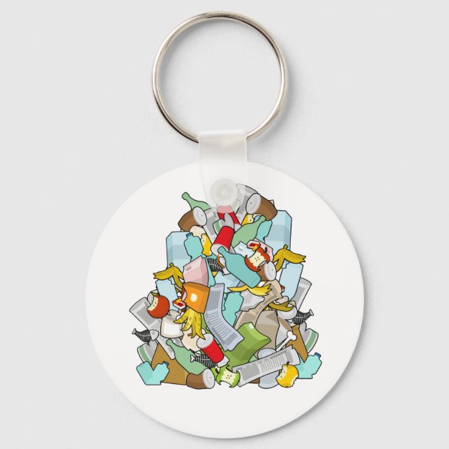 Garbage Pile Keychain (Front)