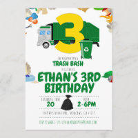 Garbage Truck Birthday, Garbage Truck 3rd Birthday