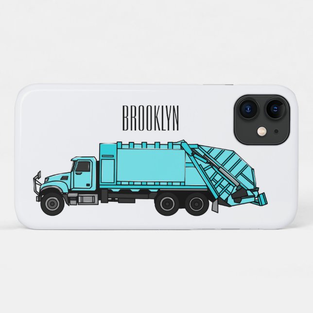 Garbage truck cartoon illustration Case-Mate iPhone case (Back (Horizontal))