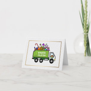 Garbage Truck Christmas Card