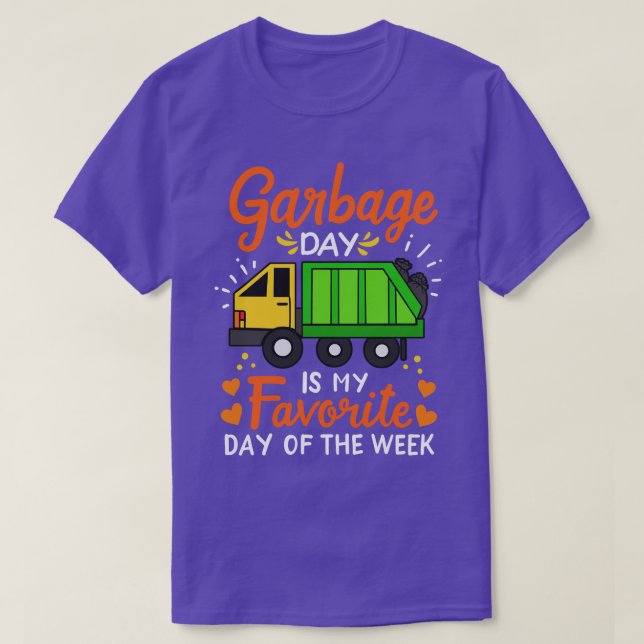 Garbage Truck Garbage Day 2 T-Shirt (Design Front)