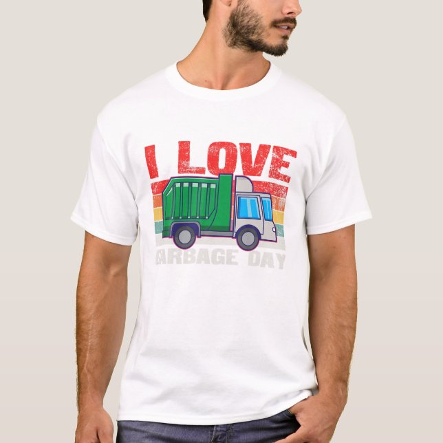 Garbage Truck Garbarge Truck Lover T-Shirt (Front)