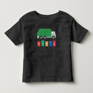 Garbage Truck Gift Trash Truck With Dumpsters Toddler T-shirt