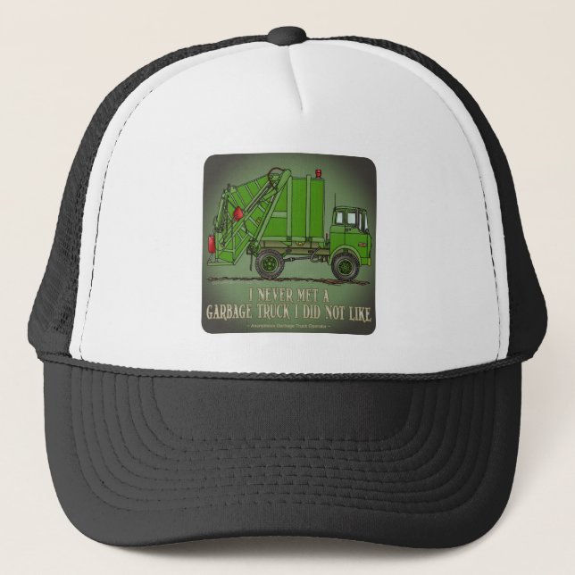Garbage Truck Green Operator Quote Hat (Front)