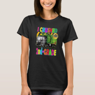 Garbage Truck I Crushed 1st Grade Kids Graduation T-Shirt