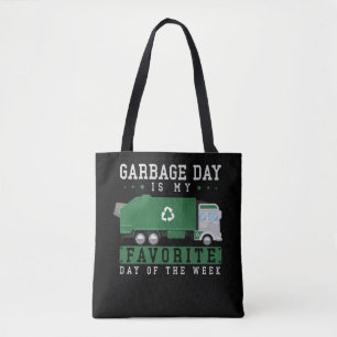 Garbage Truck Kids Boys Recycling Truck Tote Bag