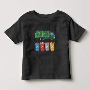 Garbage Truck Kids Trash Recycling Toddler T-shirt
