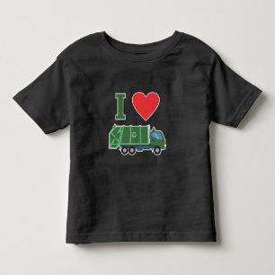 Garbage Truck Love Kids Trash Recycling Driver Toddler T-shirt