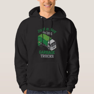 Garbage Truck loving Boy Toddler Cool Recycling Hoodie
