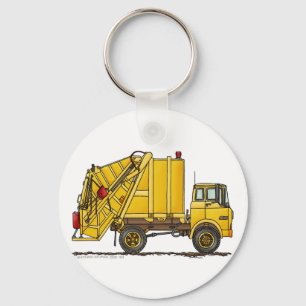 Garbage Truck Rear Loader Key Chains