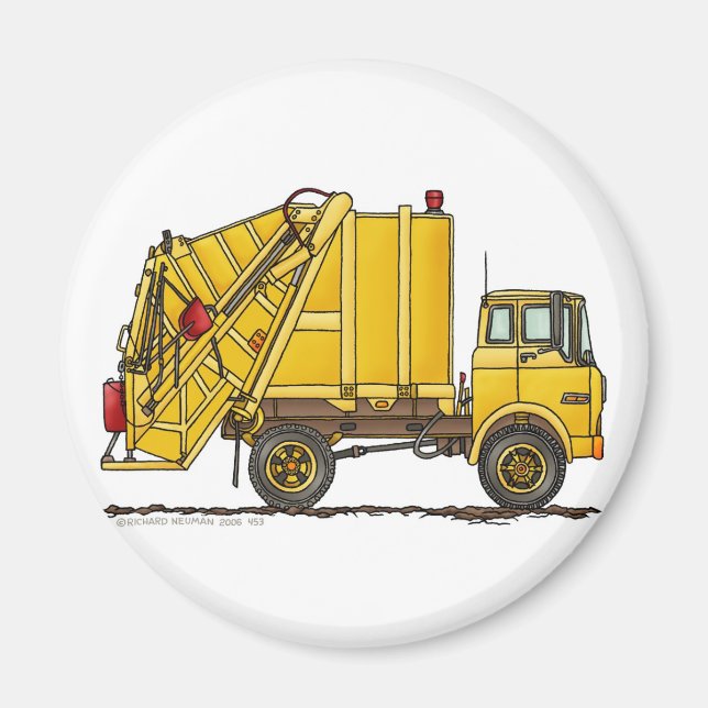 Garbage Truck Rear Loader Magnets (Front)