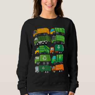 Garbage Truck Recycling Day Trash Waste Separation Sweatshirt